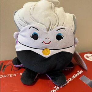 Disney Villains Ursula Plush Toy - Black, White, Purple